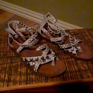 Gray Blowfish Sandals